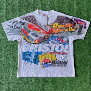 Vintage NASCAR Bristol Speedway AOP T shirt. Like new, no cracking.